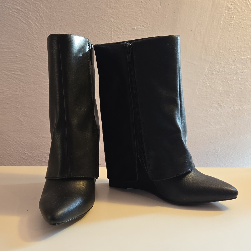 a new day Black Heeled Boots